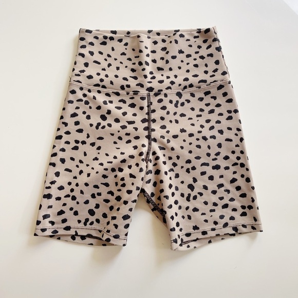 Beach Riot Ribbed Bike Short Animal Print - S - Picture 7 of 12